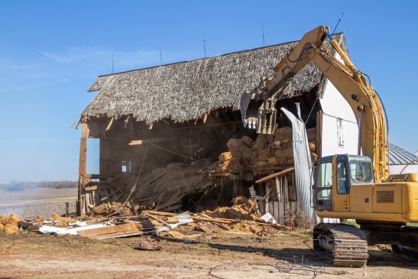 Barn Demolition in Greenville
