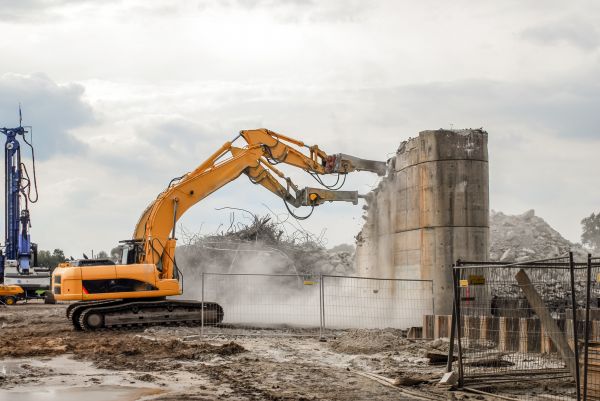 Silo Demolition in Greenville