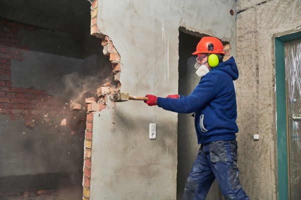 Concrete Wall Demolition in Greenville