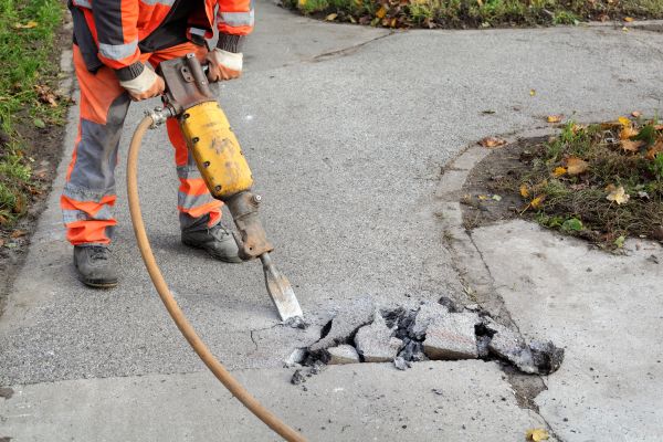 Concrete Sidewalk Removal in Greenville