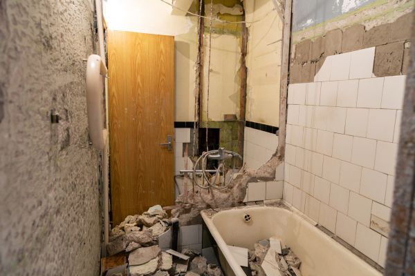 Shower Tile Demolition in Greenville