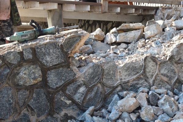 Retaining Wall Demolition in Greenville